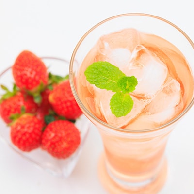 【KIMONO VINEGAR】フルーツ酢ジュース(国産いちご酢)180ml　16本/cs　