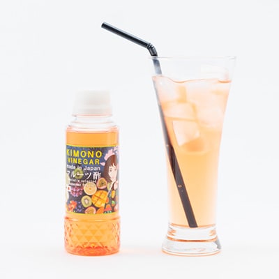 【KIMONO VINEGAR】フルーツ酢ジュース(国産いちご酢)180ml　16本/cs　