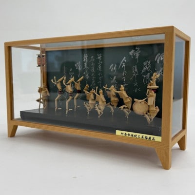 阿波踊り竹人形セット(10人立ち)