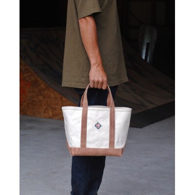 simple tote bag MS size　KINARI×KAKISHIBU