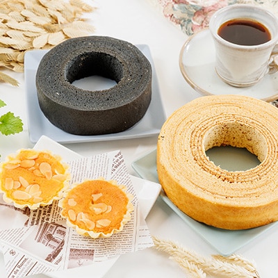 人気洋菓子店のバームクーヘン2種と焼き菓子セット