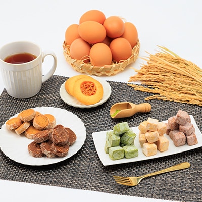 栽培期間中、農薬・化学肥料不使用の米粉で丁寧に作った焼き菓子　6種詰め合わせ　