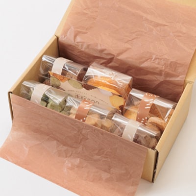 栽培期間中、農薬・化学肥料不使用の米粉で丁寧に作った焼き菓子　6種詰め合わせ　