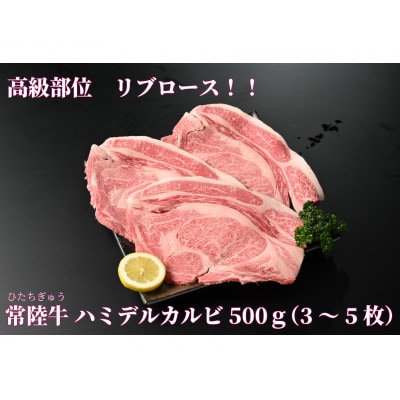 【常陸牛】ハミデルカルビ500g(3～5枚)
