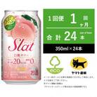 Slat (スラット) 白桃　サワー 350ml × 1ケース (24本)【エコ発送】