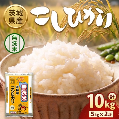 【令和8年産】茨城コシヒカリ10kg(5kg×2袋)【精米・無洗米】