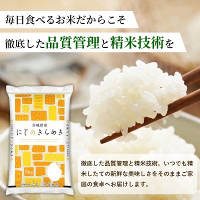 【先行予約】【令和8年産】茨城にじのきらめき 15kg(5kg×3袋)【精米】
