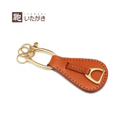 あぶみキーホルダー　キャメル