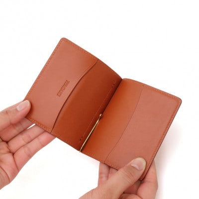 鞍　札バサミ　キャメル