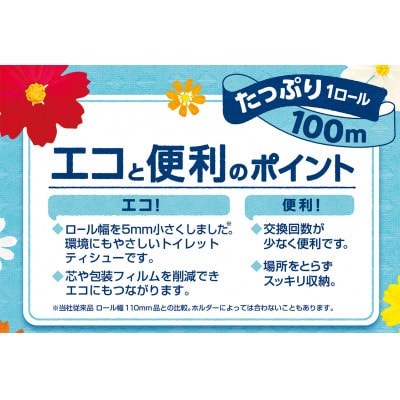エリエールi:na(イーナ)トイレットティシュー2倍巻(シングル100m)12R×6パック