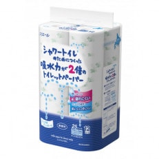 エリエールシャワートイレのためにつくった吸水力が2倍のトイレットペーパー(ダブル)12R×6パック | ふるさと納税のお礼品