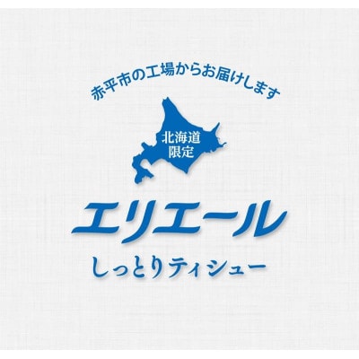 【赤平市限定】エリエール北海道しっとりティシュなまらたっぷり　240W3P×10パック