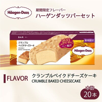 ハーゲンダッツ バー 20本入 クランブルベイクドチーズケーキ【MNM001_201B_x_2】