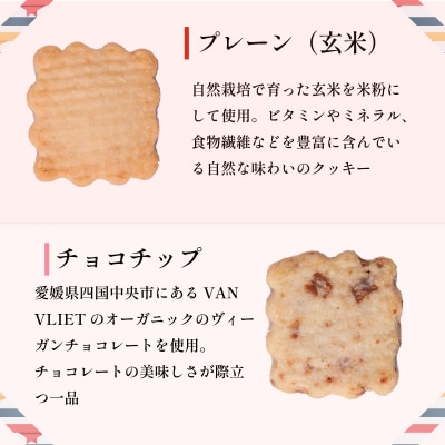 愛媛県産自然栽培米粉クッキー缶 22枚入り【	KRU0011_jouon】