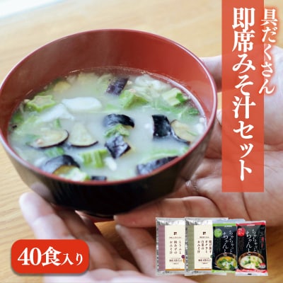 具だくさん即席みそ汁セット(40食入り)【GNM005】