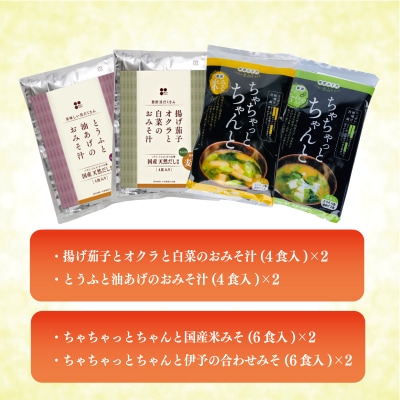 具だくさん即席みそ汁セット(40食入り)　ギノーみそ【GNM0051】