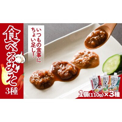 食べるみそ 3種セット　ギノーみそ【GNM0151】