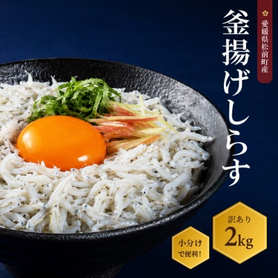 しらす 2kg 訳あり 釜揚げ | ワケアリ 愛媛県 松前町 【AIS002】