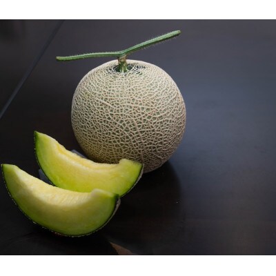 野菜ソムリエ推薦!潮風育ちマスクメロン大玉1玉　カラーギフト箱入り7～8月発送