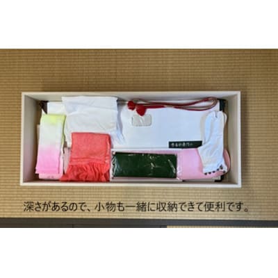 総桐一段衣裳箱　総桐100%!　着物収納可　桐箱　工芸品