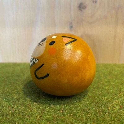 【こけしげのコケシ】コロこけし 干支 戌(いぬ) / 茶