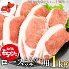 ジューシー!　ブランド豚　「和豚もちぶた」ロースとんかつ・ソテー用1kg