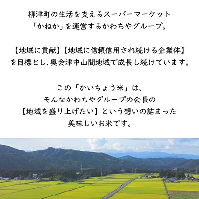 令和5年産】食味値80以上!会津・柳津産コシヒカリ「かいちょう米」3kg