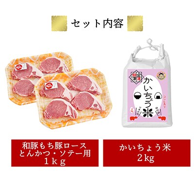 【幸せ食感】奥会津産こしひかり「かいちょう米」、和豚もちぶたロースとんかつ用【複数個口で配送】
