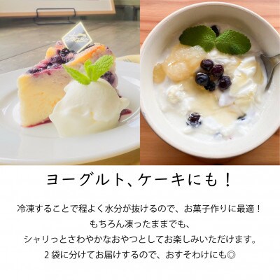 山あいで育ったやさしい甘さ。冷凍ブルーベリー【植物性堆肥使用】500g×2袋