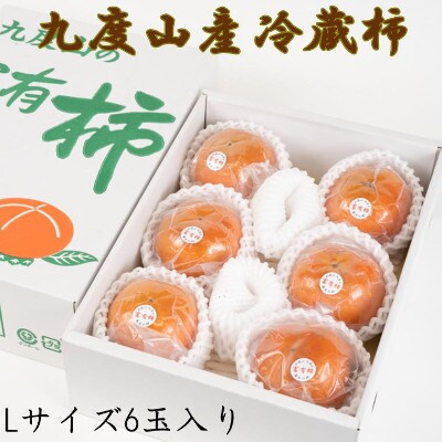 【まごころ栽培】九度山の冷蔵富有柿Lサイズ6玉入り