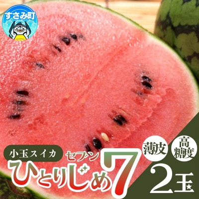 2027年度発送【産直】和歌山産小玉すいか「ひとりじめ7」2玉合計約3.5kg以上【tec501C】