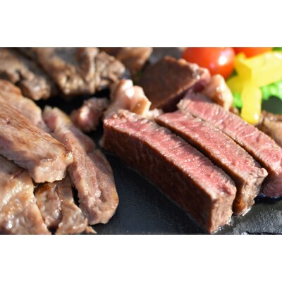 熊野牛　ステーキバラエティセットミニ(粉山椒付)【すさみ町】