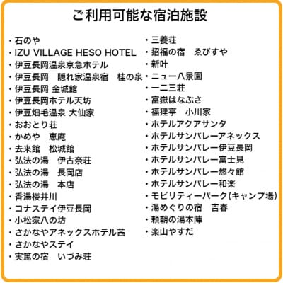伊豆の国市宿泊感謝券(1,000円×12枚)