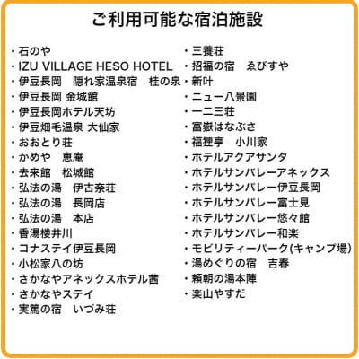 伊豆の国市宿泊感謝券(1,000円×30枚)