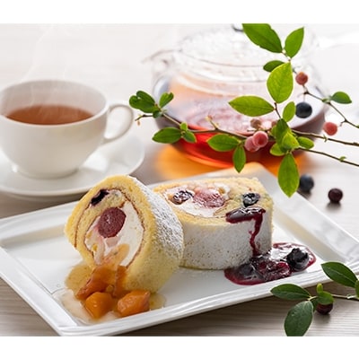 伊豆の果物つめすぎロールケーキ2本セット