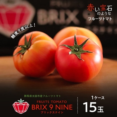 【令和8年3月発送開始】糖度9度以上!赤い宝石のようなフルーツトマト　ブリックスナイントマト1ケース