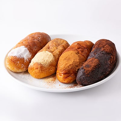 あの懐かしの味をご自宅で　揚げパンセット(コッペパン20本・フレーバー4種×5個)