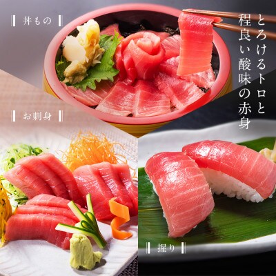 国産 本マグロ 中トロ (柵・冷凍)約200g × 1柵