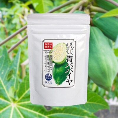 国産 青パパイヤパウダー 50g ～ さらっとまるごと青パパイヤ ～