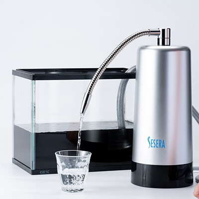 電源不要!停電時、断水時にも使用できる!フェーズフリー浄水器　SESERA
