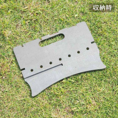 A4サイズにコンパクト収納 組み立て簡単 アイアン製焚き火台