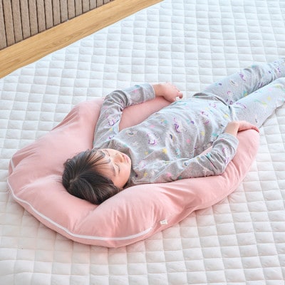 子ども用抱かれ枕　アーチピローKIDS(モスピンク)