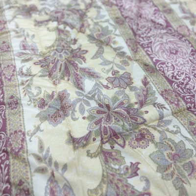 日本製固綿入りボリューム敷布団(シングル/花柄ピンク)