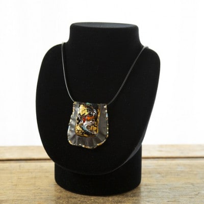 【七宝工芸家　中島たか子】七宝焼　高級感あふれるペンダント