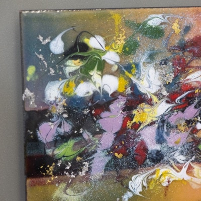 【七宝工芸家　中島たか子】絵画七宝　夢の中2