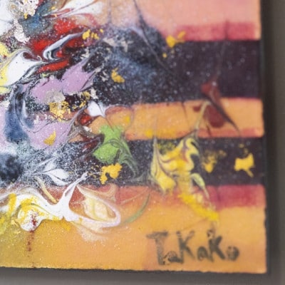 【七宝工芸家　中島たか子】絵画七宝　夢の中2