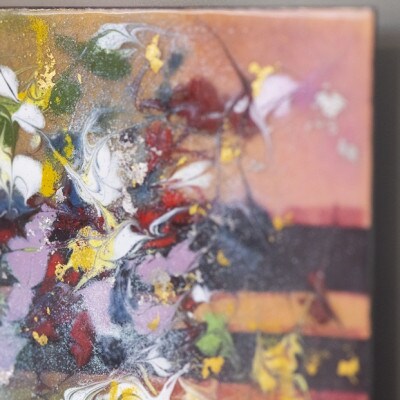 【七宝工芸家　中島たか子】絵画七宝　夢の中2