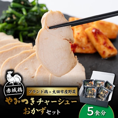 赤城鶏やみつきチャーシュー おかずセット×5食分