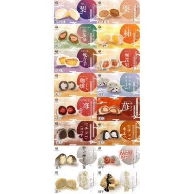 フルーツ大福KAJITSUDO 季節のフルーツ大福6個セット