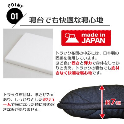 ふるさと納税 太田市 トラック用布団 寝台マット 大型車用 65cm×210cm